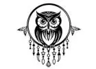 Wisdom in Ink: Dreamcatcher Owl Tattoos