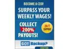 Earn from automatic data backups